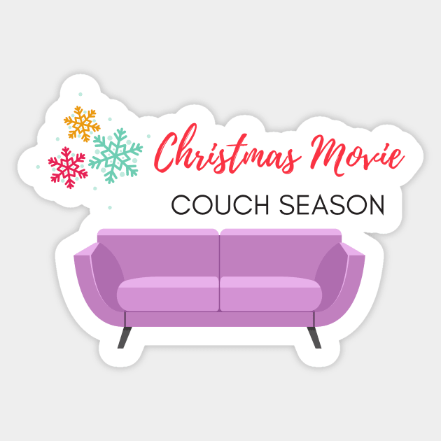 Counting Down To Christmas Movie Couch Season! Sticker by We Love Pop Culture